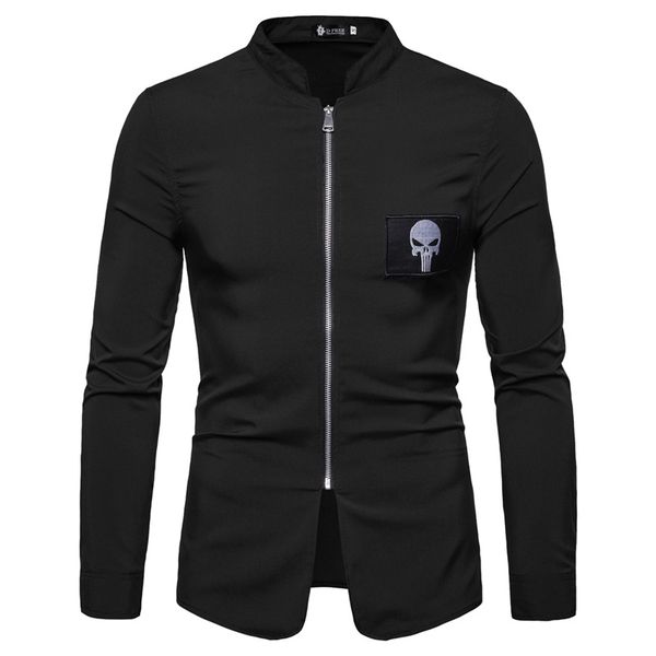 shirt men fitness clothing long sleeve men t shirt streetwear casual zipper shirts man clothing asian size, White;black
shirt men fitness clothing long sleeve men t shirt streetwear casual zipper shirts man clothing asian size, White;black