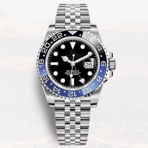 

2019 Горячие Продажа роскошные часы 40 мм 126710BLRO 126711CHNR 126715CHNR Basel Pepsi GMT юбилейный ремеш