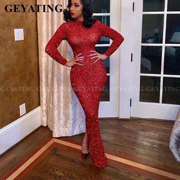 bling red sequined long sleeves african evening dress plus size black girls prom dresses 2k20 long graduation party gowns women, White;black
bling red sequined long sleeves african evening dress plus size black girls prom dresses 2k20 long graduation party gowns women, White;black