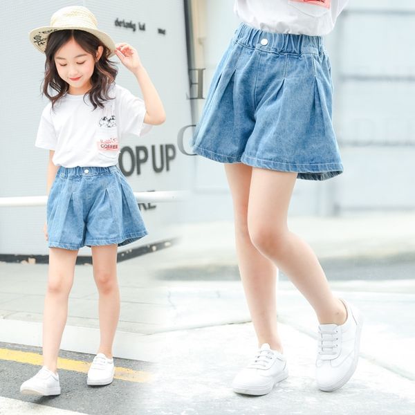 girls' denim 2020 children's big children's foreign style thin girls's and shorts pants shorts pants, Blue
girls' denim 2020 children's big children's foreign style thin girls's and shorts pants shorts pants, Blue