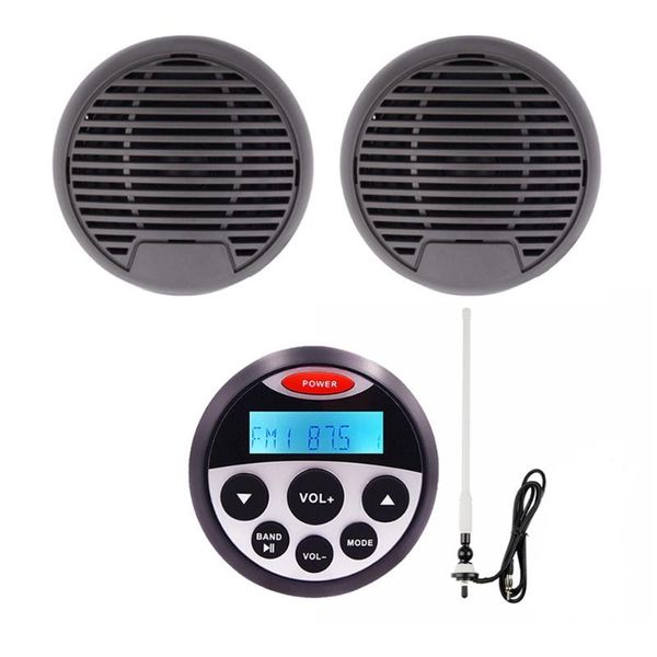 waterproof marine stereo audio receiver bluetooth radio car mp3 player for utv atv boat motorcycle+3" marine speaker+fm antenna
waterproof marine stereo audio receiver bluetooth radio car mp3 player for utv atv boat motorcycle+3" marine speaker+fm antenna