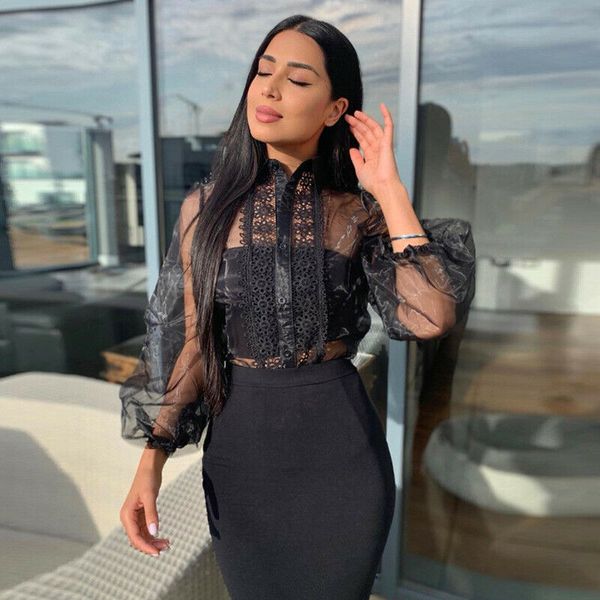 style women shirts lace decoration full sleeve length solid pattern type turn-down collar 2020 new fashion, White
style women shirts lace decoration full sleeve length solid pattern type turn-down collar 2020 new fashion, White