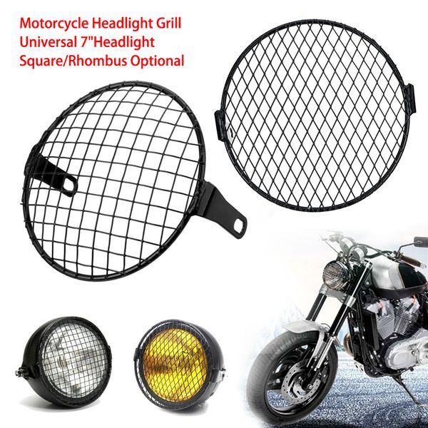 motorcycle headlight 7'' vintage metal mesh grill functional mask protector guard side mount cover made of high-quality metal
motorcycle headlight 7'' vintage metal mesh grill functional mask protector guard side mount cover made of high-quality metal