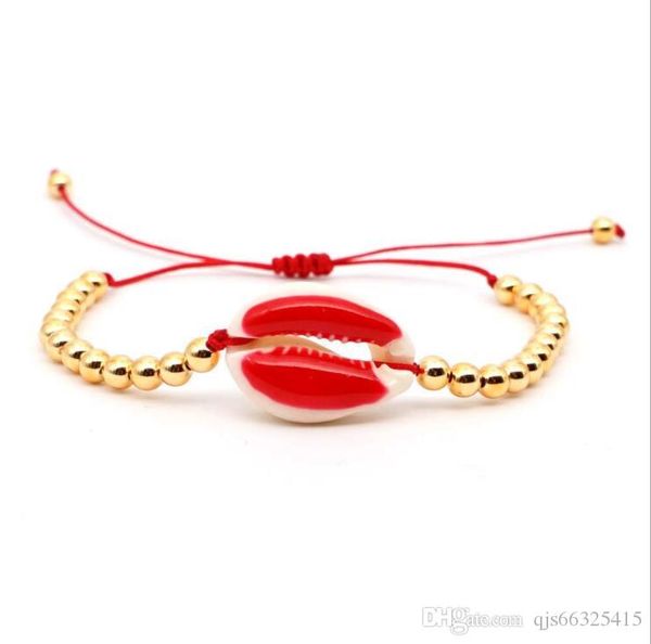 pink shell 4mm gold bead bracelet ornaments bohemian style summer beach color preservation plating, Black
pink shell 4mm gold bead bracelet ornaments bohemian style summer beach color preservation plating, Black