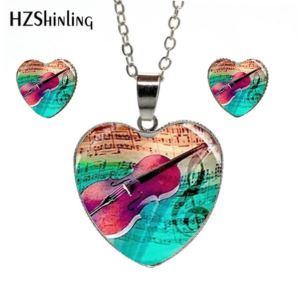 new vintage violin heart necklace musical instruments pendant jewelry hand craft heart jewelry set gifts for women, Slivery;golden
new vintage violin heart necklace musical instruments pendant jewelry hand craft heart jewelry set gifts for women, Slivery;golden