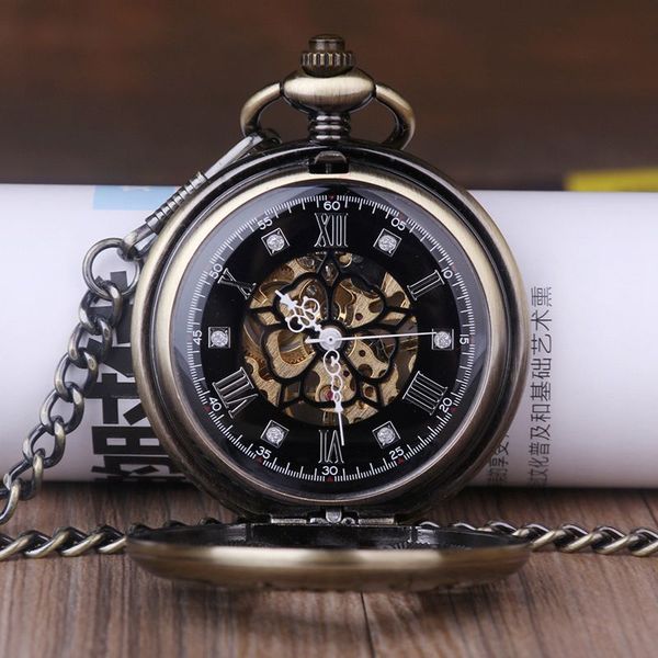 6 pieces green patina men women pocket watch mechanical hand wind fob watches engraved roman numerals watch, Slivery;golden
6 pieces green patina men women pocket watch mechanical hand wind fob watches engraved roman numerals watch, Slivery;golden