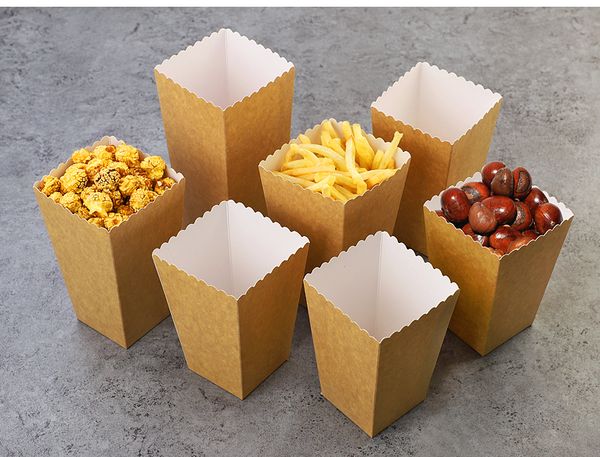 disposable kraft paper popcorn cup snack paper box fries box solid fast food thick container cinema package cup xd22597 
disposable kraft paper popcorn cup snack paper box fries box solid fast food thick container cinema package cup xd22597