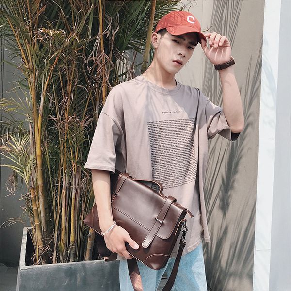 the new korean version of men's handbags casual retro briefcase men's retro backpack shoulder bag
the new korean version of men's handbags casual retro briefcase men's retro backpack shoulder bag