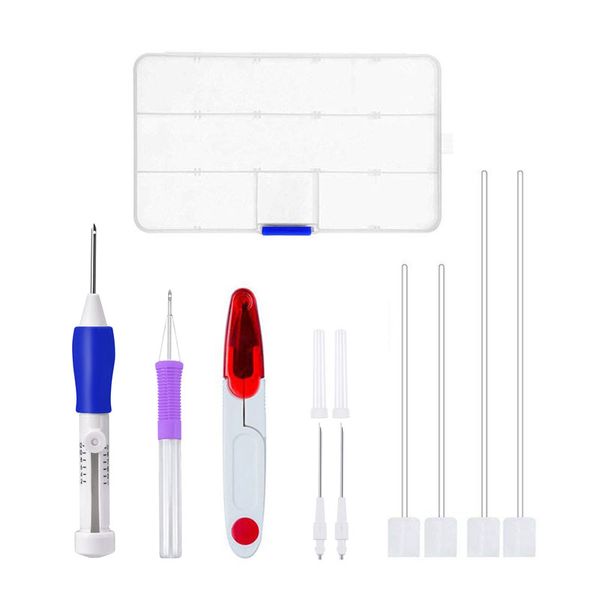 diy magic embroidery tool stitch pen stitching punch knitting pins needles cross stitch weaving patterns sewing tools kit, Black
diy magic embroidery tool stitch pen stitching punch knitting pins needles cross stitch weaving patterns sewing tools kit, Black