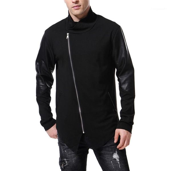 panelled sweatshirts fashion black with zipper casual stand collar mens clothing autumn mens designer
panelled sweatshirts fashion black with zipper casual stand collar mens clothing autumn mens designer
