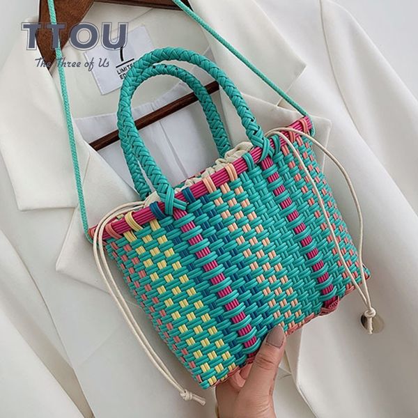 ttou fashion women straw handbag large capacity summer beach tote bags kintted drawstring female shoulder bucket bags bohemian
ttou fashion women straw handbag large capacity summer beach tote bags kintted drawstring female shoulder bucket bags bohemian