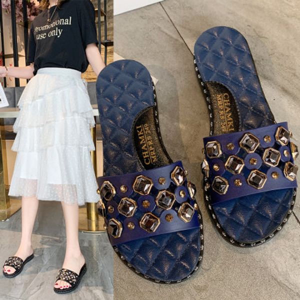 slippers worn 2020 summer new sandals and slippers korean rhinestone anti-skid flat women, Black
slippers worn 2020 summer new sandals and slippers korean rhinestone anti-skid flat women, Black