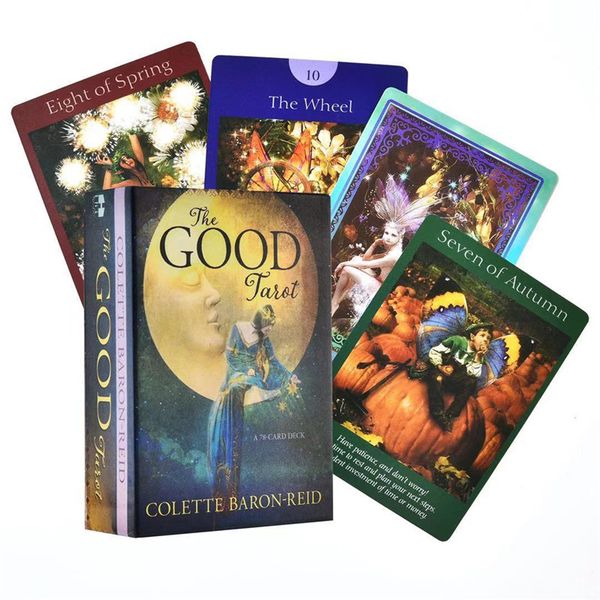 78pcs/pack the good tarot cards deck english oracle cards game board colette baron-reid card deck & book
78pcs/pack the good tarot cards deck english oracle cards game board colette baron-reid card deck & book