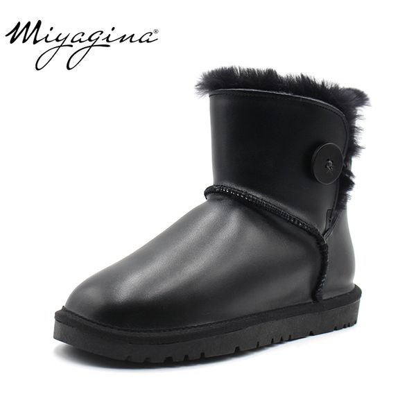 miyagina classic men ankle genuine leather snow boots shearling wool fur lined winter boots keep warm shoes waterproof black
miyagina classic men ankle genuine leather snow boots shearling wool fur lined winter boots keep warm shoes waterproof black