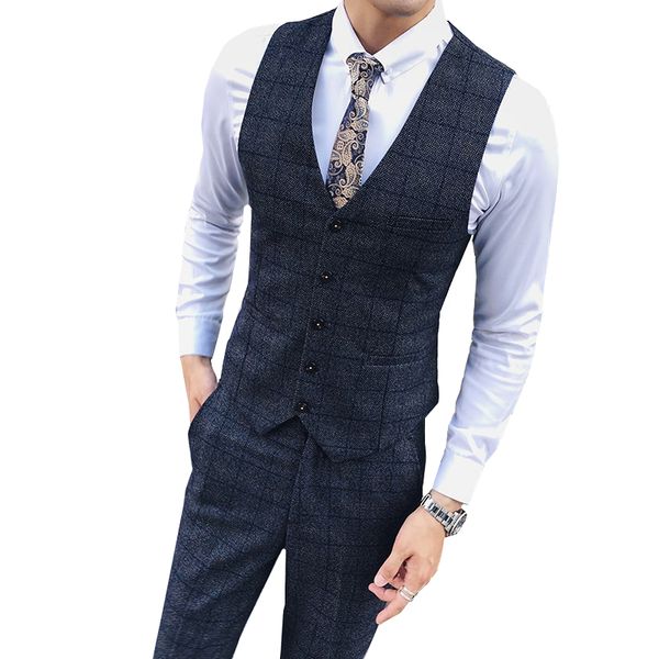 striped plaid men vest & pants asian size s m xl xxl xxxl grey & blue vest waistcoat men, Black;white
striped plaid men vest & pants asian size s m xl xxl xxxl grey & blue vest waistcoat men, Black;white