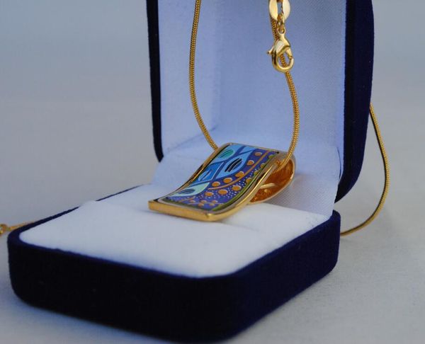 sea blue heart series 18k gold-plated enamel necklaces for women jewelr production "s" shape pendant necklaces colar women necklac, Silver
sea blue heart series 18k gold-plated enamel necklaces for women jewelr production "s" shape pendant necklaces colar women necklac, Silver
