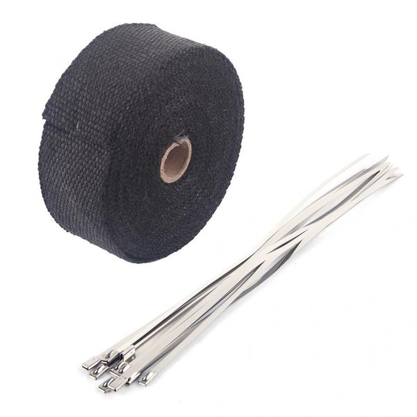 10m performance exhaust heat wrap manifold downpipe +10 cable ties pipe one roll motorcycle accessories
10m performance exhaust heat wrap manifold downpipe +10 cable ties pipe one roll motorcycle accessories