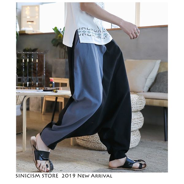 sinicism store plus size men sweatpants chinese style mens streetwear hip hop cotton linen joggers male spliced harem pants 2019, Black
sinicism store plus size men sweatpants chinese style mens streetwear hip hop cotton linen joggers male spliced harem pants 2019, Black