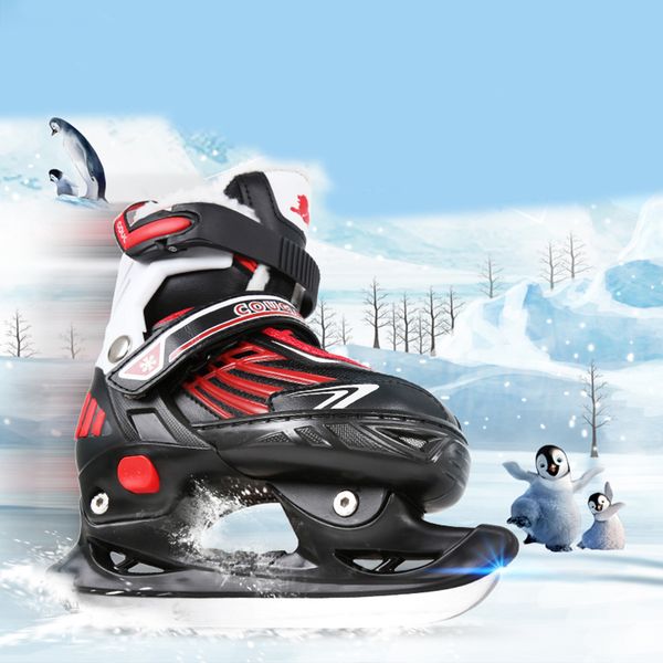 1 pair women men winter ice blade speed skates shoes ice blade warm thermal hockey skating 4 sizes adjustable patins
1 pair women men winter ice blade speed skates shoes ice blade warm thermal hockey skating 4 sizes adjustable patins