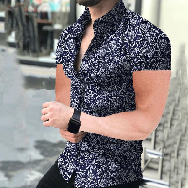 men's shirt bouse formal summer floral tee fashion business short sleeve, White;black
men's shirt bouse formal summer floral tee fashion business short sleeve, White;black