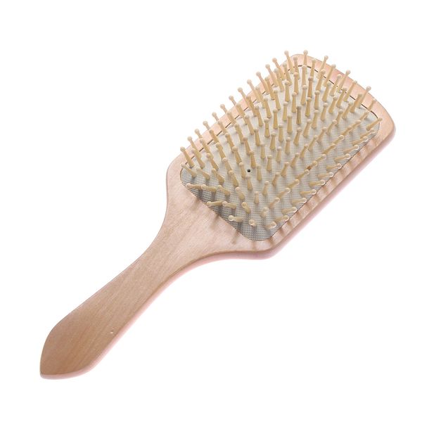 natural bamboo paddle cushion massage hair brush ball-tipped wooden bristle chinese style wood comb professional healthy paddle, Silver
natural bamboo paddle cushion massage hair brush ball-tipped wooden bristle chinese style wood comb professional healthy paddle, Silver