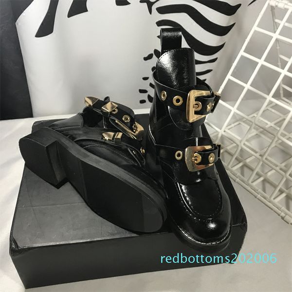 ankle boots heel short booties gold silver metal buckle design botas woman chaussures femmes runway star boots chic r06, Black
ankle boots heel short booties gold silver metal buckle design botas woman chaussures femmes runway star boots chic r06, Black