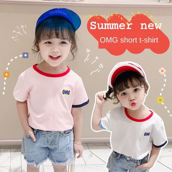 girls 2020 summer baby girl fashionable t-shirt t-shirt western style children color matching printing short sleeve, Blue
girls 2020 summer baby girl fashionable t-shirt t-shirt western style children color matching printing short sleeve, Blue