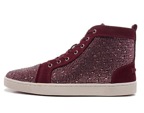 2019 new fashion designer sneakers shoes men women luxury glitter crystal red bottoms outdoors high-casual shoessize 35-45, Black
2019 new fashion designer sneakers shoes men women luxury glitter crystal red bottoms outdoors high-casual shoessize 35-45, Black