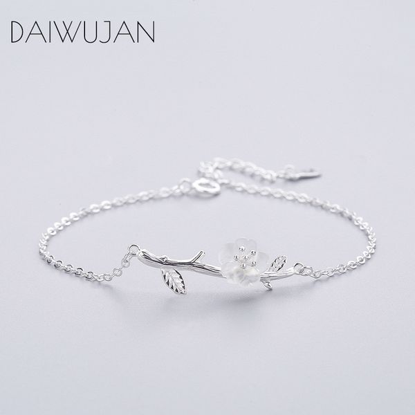 daiwujan 925 sterling silver tree branch crystal cherry blossom charm bracelets fine jewelry for women girls party wedding gift, Golden;silver
daiwujan 925 sterling silver tree branch crystal cherry blossom charm bracelets fine jewelry for women girls party wedding gift, Golden;silver