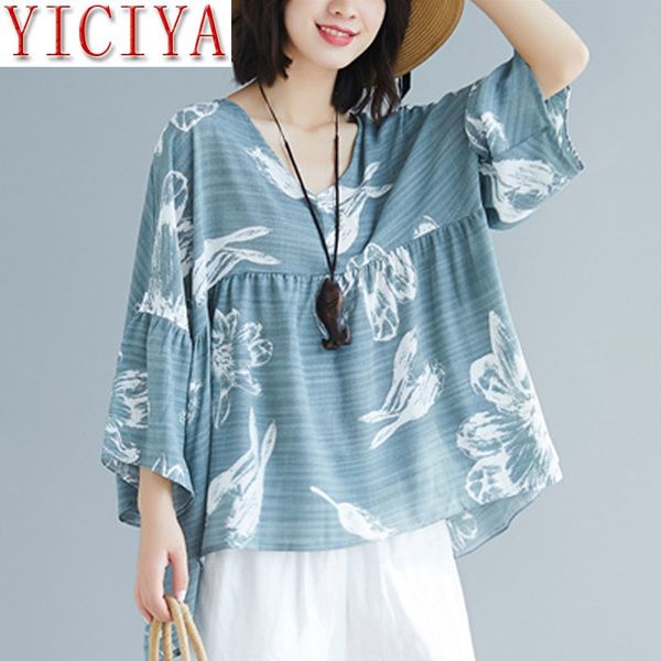 2020 plus size women large blouse shirts summer lady big size female clothes loose casual spliced print tunic blue shirts, White
2020 plus size women large blouse shirts summer lady big size female clothes loose casual spliced print tunic blue shirts, White