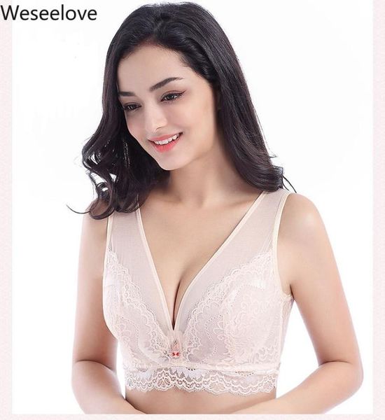 weseelove new summer plus size bra women's lingerie push up bras lace bralette woman adjustable and comfortable bras e112-1, Red;black
weseelove new summer plus size bra women's lingerie push up bras lace bralette woman adjustable and comfortable bras e112-1, Red;black