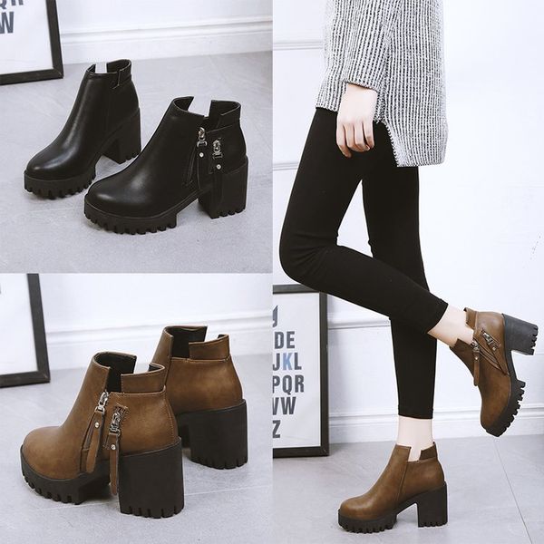 ankle boots for women bottine femme winter black rubber round toe short plush boots botas feminino women high heels shoes female
ankle boots for women bottine femme winter black rubber round toe short plush boots botas feminino women high heels shoes female