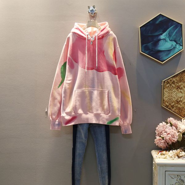 2019 winter new korean style pullover printing loose hooded pullover with plush long sleeve women oversized hoodie women clothes, Black
2019 winter new korean style pullover printing loose hooded pullover with plush long sleeve women oversized hoodie women clothes, Black
