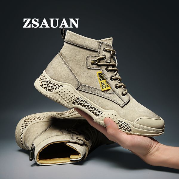 zsauan high-men fashion sneakers pig leather lace-up casual street trendy men footwear leisure young ankle boots sand, Black
zsauan high-men fashion sneakers pig leather lace-up casual street trendy men footwear leisure young ankle boots sand, Black