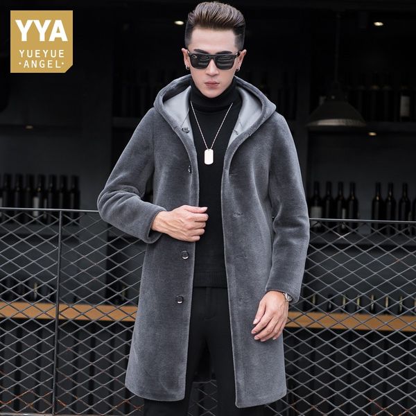 luxury shearling men overcoat business casual slim real fur sheep shearing hooded long coat brand winter blazer coat plus size, Black
luxury shearling men overcoat business casual slim real fur sheep shearing hooded long coat brand winter blazer coat plus size, Black