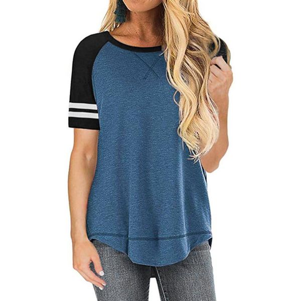 summer short-sleeved tshirt cotton women raglan casual stitching sports yoga loose t-shirts plus size fitness running tee, Black;blue
summer short-sleeved tshirt cotton women raglan casual stitching sports yoga loose t-shirts plus size fitness running tee, Black;blue