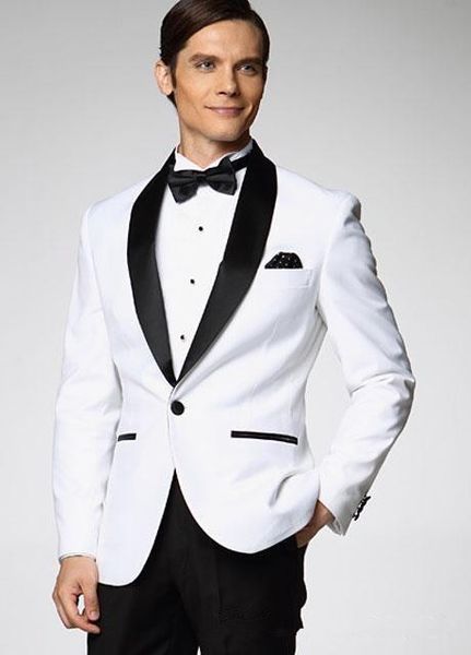 excellent style groom tuxedos one button white shawl lapel groomsmen man suit mens wedding suits (jacket+pants+bow), Black;gray
excellent style groom tuxedos one button white shawl lapel groomsmen man suit mens wedding suits (jacket+pants+bow), Black;gray