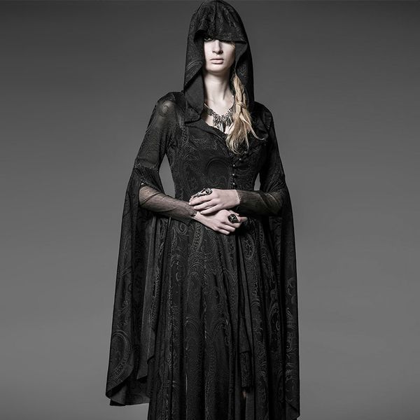 new woman punk jacquard halloween dress europe long hooded dress slim 2017 mysterious gothic witch costumes priestess cloak, Black;red
new woman punk jacquard halloween dress europe long hooded dress slim 2017 mysterious gothic witch costumes priestess cloak, Black;red