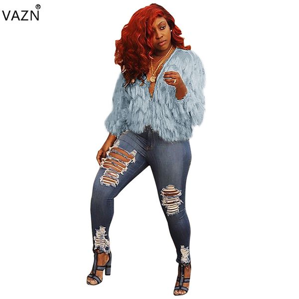 vazn 2018 fashion solid fur 2-colors slim coats elegant ladies v-neck full sleeve hollow out short outerwear me174, Black;brown
vazn 2018 fashion solid fur 2-colors slim coats elegant ladies v-neck full sleeve hollow out short outerwear me174, Black;brown