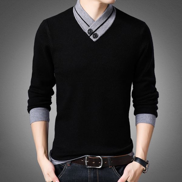 autumn winter v-neck pullover men sweater knitted shirt thick cotton warm mens robe hombre for male sweater knitted shirt, White;black
autumn winter v-neck pullover men sweater knitted shirt thick cotton warm mens robe hombre for male sweater knitted shirt, White;black