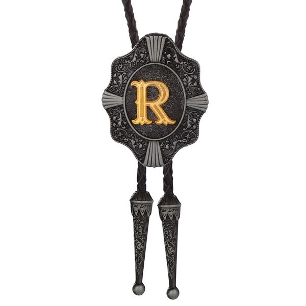 american original initials bolo tie natural shield lace 26 letters a-z surname personality casual wild clothing accessories, Black;blue
american original initials bolo tie natural shield lace 26 letters a-z surname personality casual wild clothing accessories, Black;blue