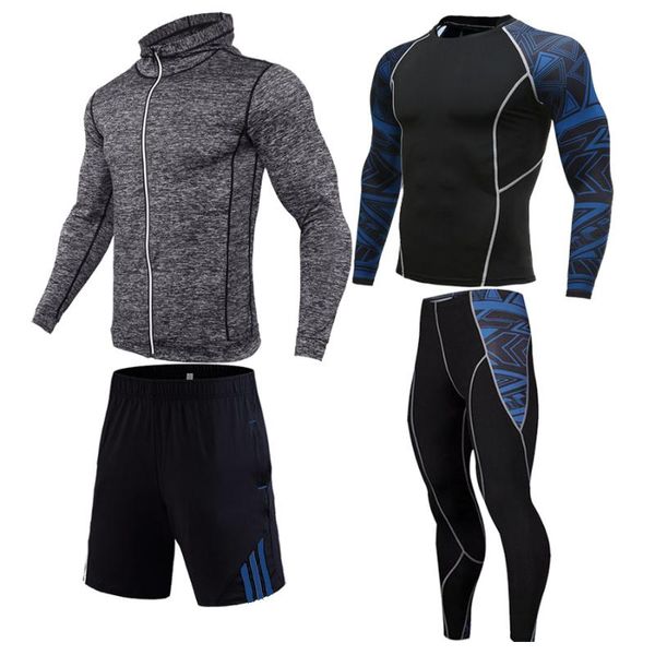 new tracksuit fitness compression tights autumn outdoor running set gym multi-function t-shirt leggings sports sets 1-4 pieces, Black;blue
new tracksuit fitness compression tights autumn outdoor running set gym multi-function t-shirt leggings sports sets 1-4 pieces, Black;blue