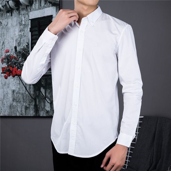20ss classic casual cotton thin men's shirt long-sleeved men's formal casual shirt high-quality men's business polo shirt, White;black
20ss classic casual cotton thin men's shirt long-sleeved men's formal casual shirt high-quality men's business polo shirt, White;black