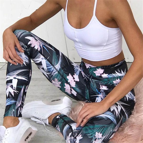 sport leggings high waist compression pants gym clothes running floral print yoga tights women fitness yoga pants, White;red
sport leggings high waist compression pants gym clothes running floral print yoga tights women fitness yoga pants, White;red