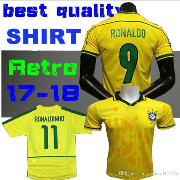 1994 1998 2002 cla ic vintage brazil home yellow occer jer ey carlo romario ronaldo ronaldinho rivaldo 94 98 02 cu tom football hirt
1994 1998 2002 cla ic vintage brazil home yellow occer jer ey carlo romario ronaldo ronaldinho rivaldo 94 98 02 cu tom football hirt
