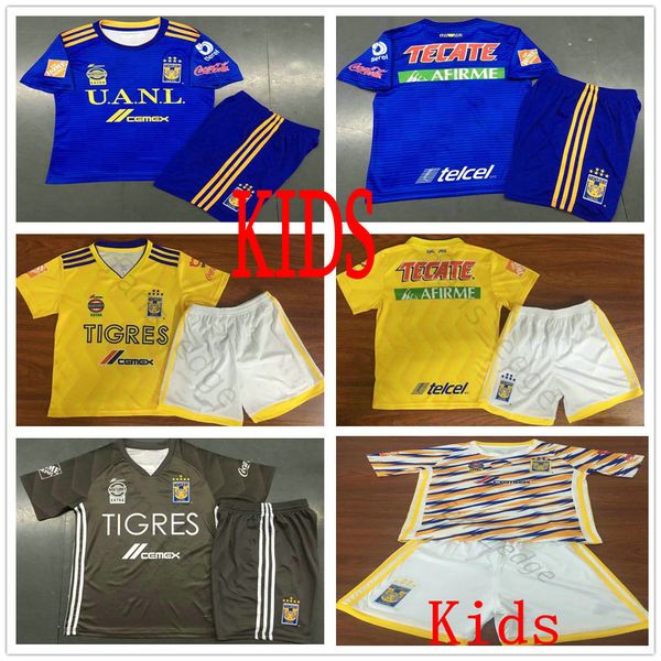 kids mexico club tigres uanl soccer jersey 6 stars gignac vargas h. ayala sosa 2019 custom yellow blue grey youth football shirt kit, Black;yellow
kids mexico club tigres uanl soccer jersey 6 stars gignac vargas h. ayala sosa 2019 custom yellow blue grey youth football shirt kit, Black;yellow