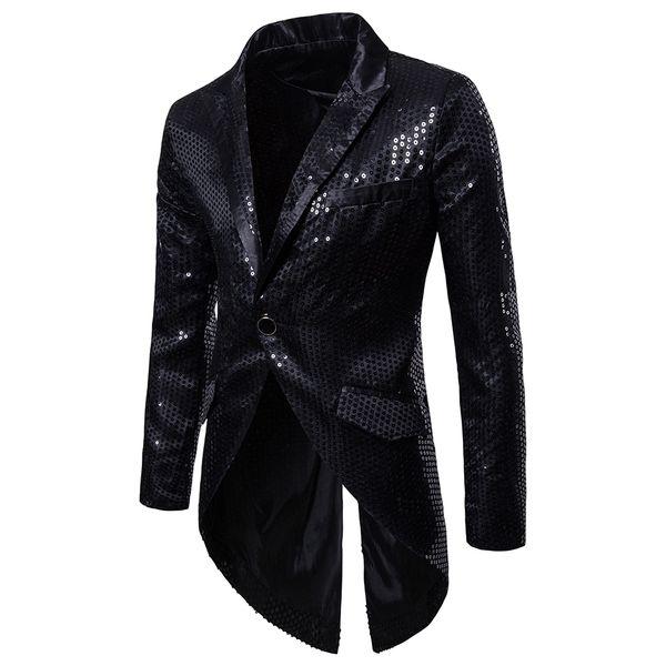 2020 new men's slim fit formal sequins tuxedo swallowtail one button jacket costume outfit suit blazer coat jacket 4 colors, White;black
2020 new men's slim fit formal sequins tuxedo swallowtail one button jacket costume outfit suit blazer coat jacket 4 colors, White;black