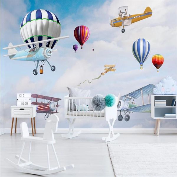 custom 3d wallpaper mural nordic minimalist hand-painted cartoon airplane balloon children room background wall
custom 3d wallpaper mural nordic minimalist hand-painted cartoon airplane balloon children room background wall