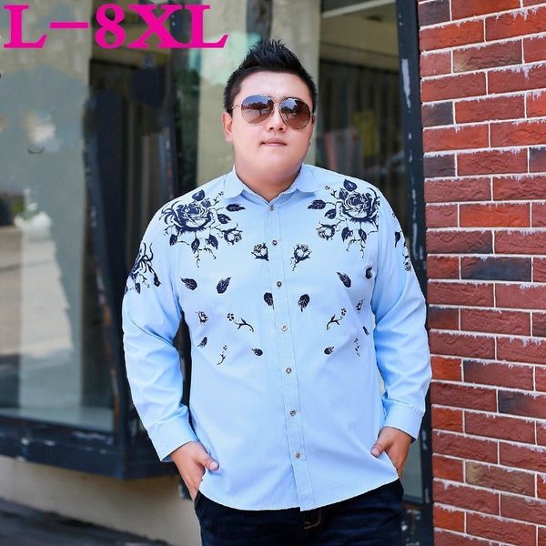 plus size 8xl 7xl 6xl floral printed men casual shirts classic men dress shirt men's long sleeve brand new fashion spring shirts, White;black
plus size 8xl 7xl 6xl floral printed men casual shirts classic men dress shirt men's long sleeve brand new fashion spring shirts, White;black