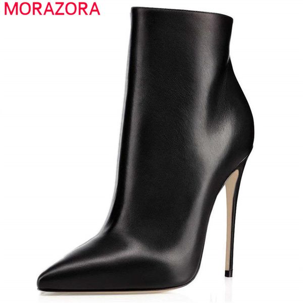 morazora 2020 plus size 45 women ankle boots pointed toe autumn winter booties super high heels party wedding shoes ladies, Black
morazora 2020 plus size 45 women ankle boots pointed toe autumn winter booties super high heels party wedding shoes ladies, Black